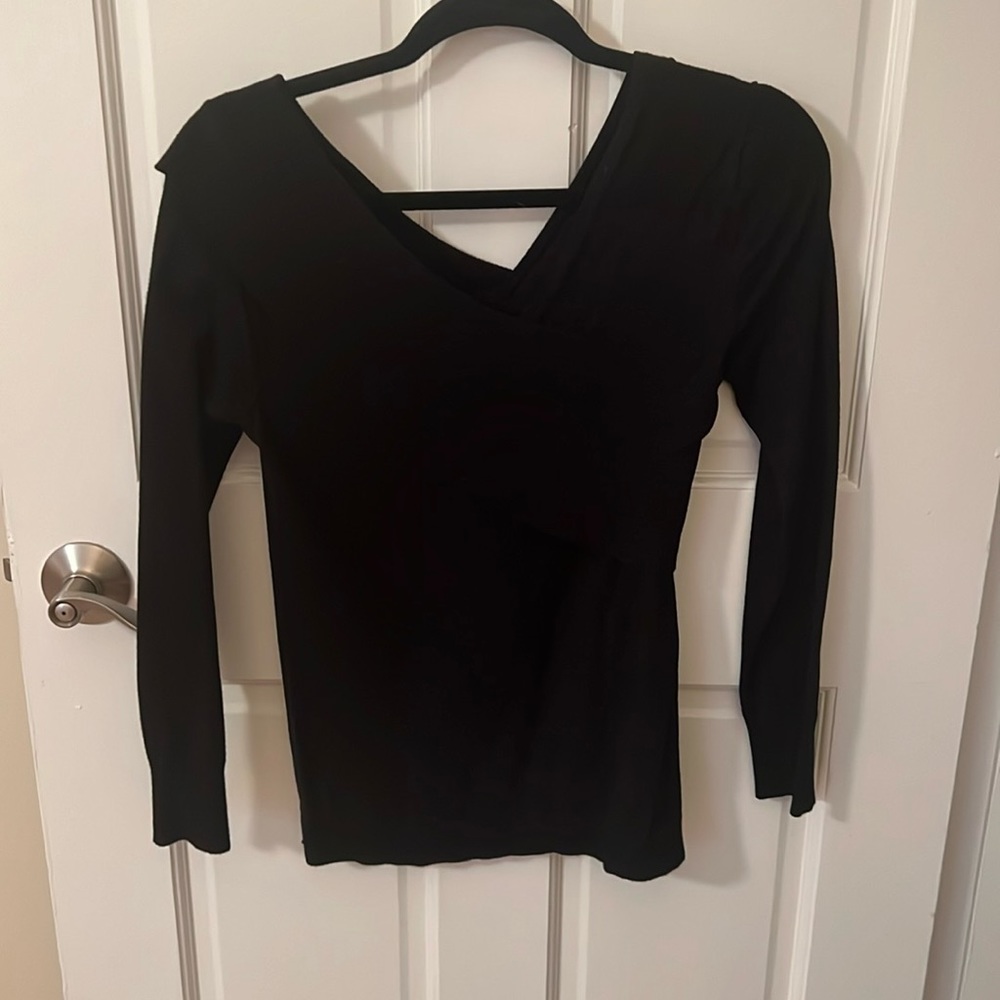 525 America Off The Shoulder Black Sweater